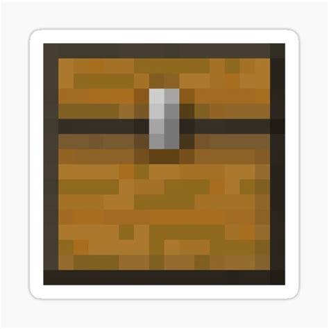 "Minecraft Chest" Sticker for Sale by HaveSomeMemes | Redbubble