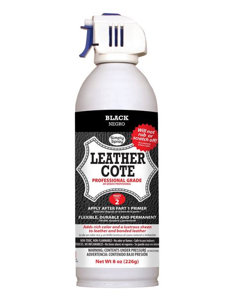 Leather Cote Simply Spray Paint Black