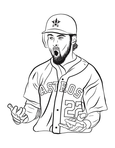 Printable Houston Astros Coloring Pages Pdf Ideas - Coloringfolder.com