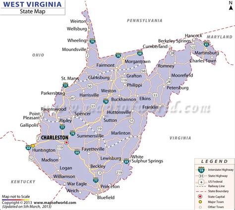 West Virginia State Map