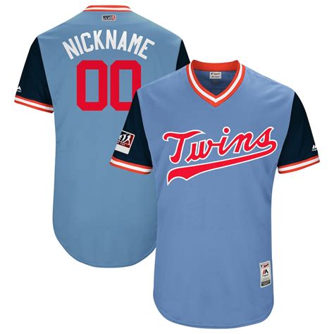 Men's Minnesota Twins Majestic Light Blue/Navy 2018 Players' Weekend ...