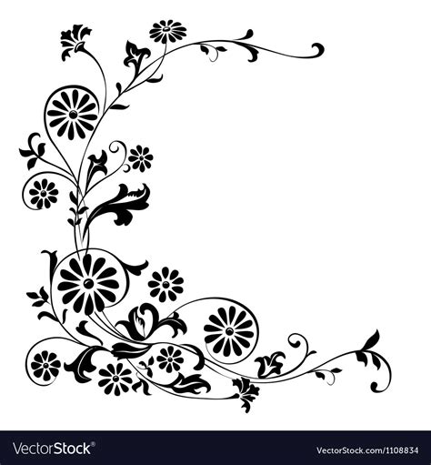 Ornament flowers Royalty Free Vector Image - VectorStock