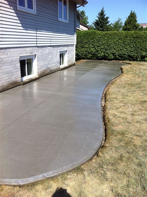 Broom Finished Concrete Patio in London Ontario Concrete Patios, Poured Concrete Patio, Concrete ...