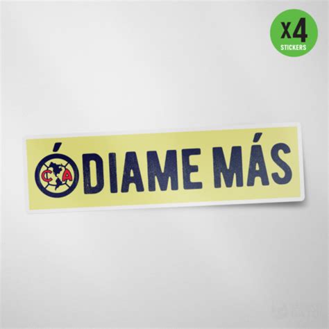 4 Pack - Club America Odiame Mas Vinyl Sticker Decal Calcomania Liga MX Aguilas | eBay