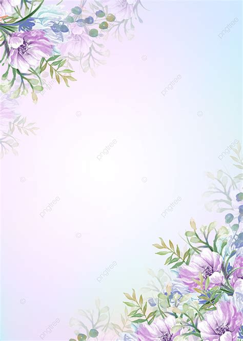 Floral Background Composed Of Purple Branches And Flowers Wallpaper Image For Free Download ...