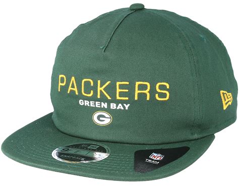 Green Bay Packers Statement 9Fifty Green Snapback - New Era caps - Hatstoreworld.com