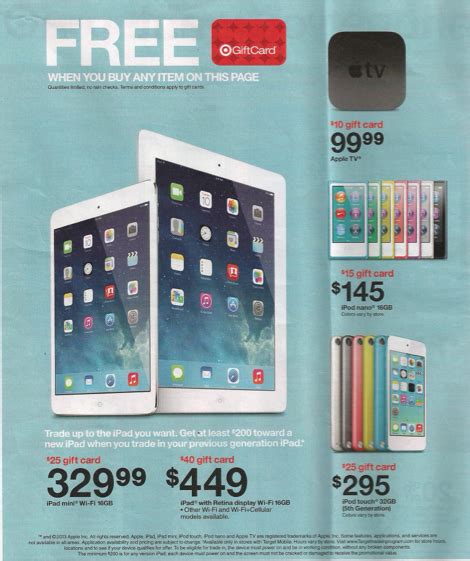 Target offering 16GB iPad Air for $479, discounts and gift cards for ...