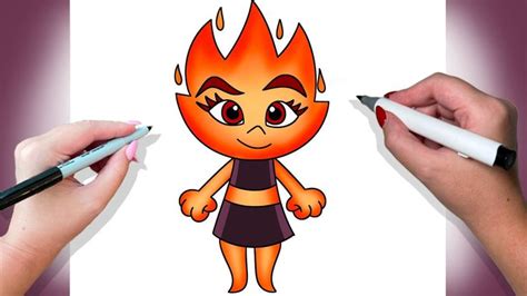 How To Draw Ember | Elemental - YouTube | Paso a paso