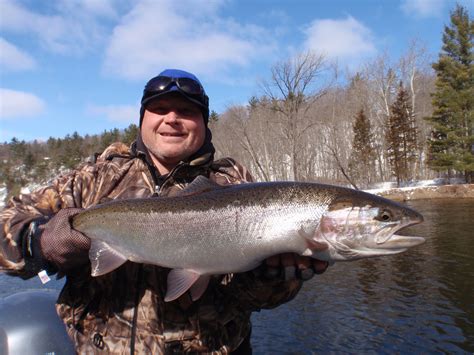 Michigan Steelhead Fishing at its best! 3/3/13 - Fly Fire River Guide ...