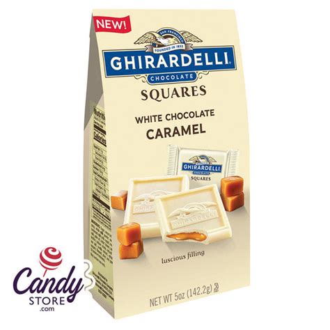 Ghirardelli White Choc Caramel Pouches, 6ct - CandyStore.com