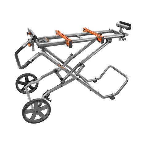 RIDGID Universal Mobile Miter Saw Stand with Mounting Braces-AC9946 - The Home Depot