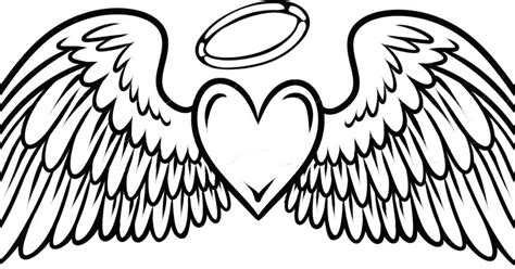 Angel Wings Coloring Pages at GetDrawings | Free download