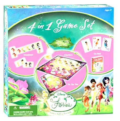 WALT DISNEY FAIRIES 4 GAME SET tinkerbell and friends *NEW IN ...