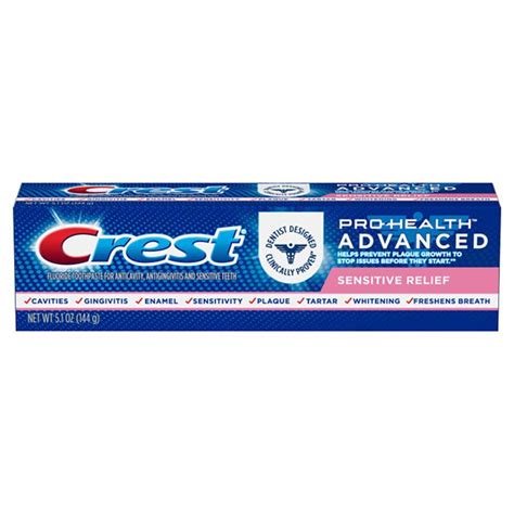 Crest Pro-Health Advanced Sensitive Relief Toothpaste - Shop Toothpaste at H-E-B