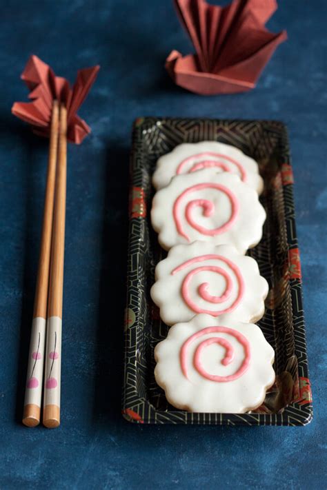 "Narutomaki" Shortbread Cookies - Wild Wild Whisk