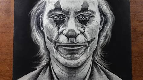 Dibujo REALISTA del JOKER Joaquin Phoenix - YouTube