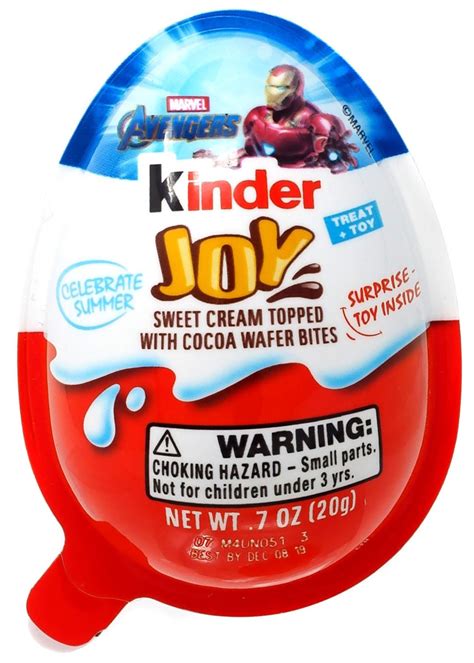 Kinder Joy Avengers Chocolate Surprise Egg Ferrero - ToyWiz