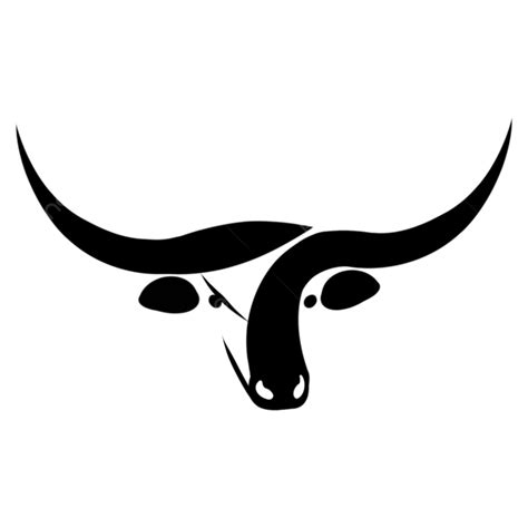 The Longhorns Clipart Vector, Longhorn Black And White Clipart ...