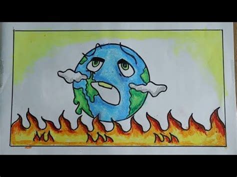 Cute Global warming drawing sketch for Windows PC | Sketch Art Drawing