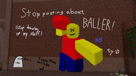 I draw a BALLER in spray paint! (Roblox) - YouTube