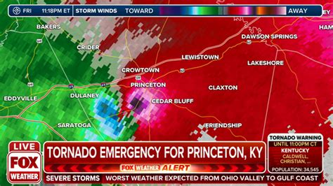 Tornado Emergency issued for Princeton, KY