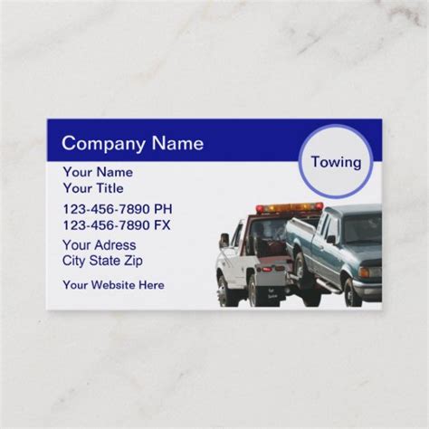 Towing Business Cards | Zazzle.com