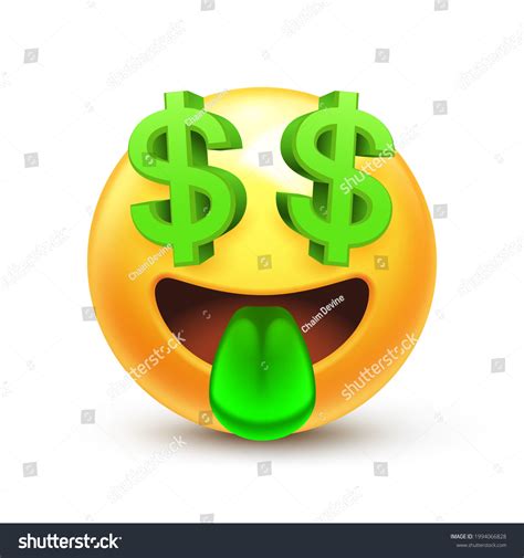 Dollar Eyes Emoji Money Face Emoticon 库存矢量图（免版税）1994066828 | Shutterstock