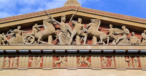 Pediment and Metopes on Parthenon in Nashville, Tennessee - Encircle Photos