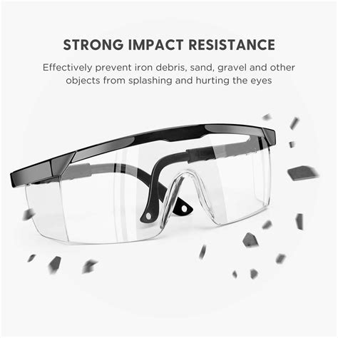 FUJIWARA Safety Goggles, Anti Fog over eyeglasses,Eye Protection with Clear View for Lab,Work ...