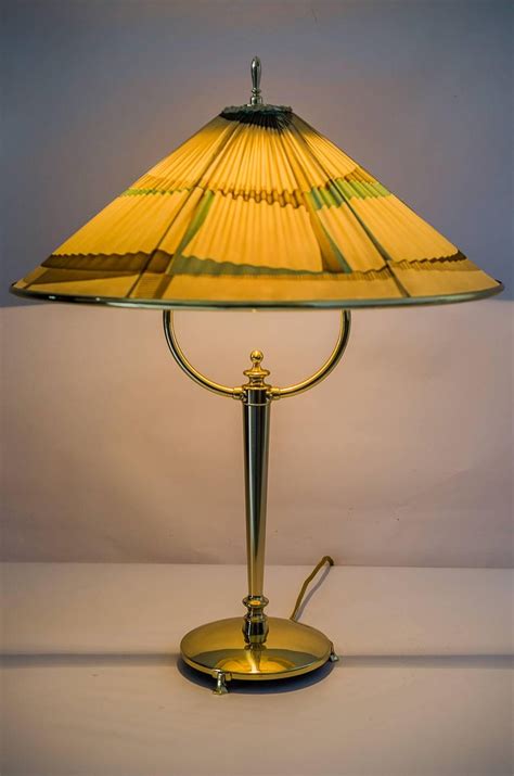 Very Beautiful Table Lamp with Original Shade, circa 1950s at 1stDibs