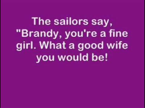 Brandy You're a Fine Girl by Looking Glass w/ lyrics - YouTube