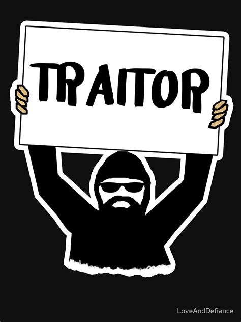 "TRAITOR Sign " Lightweight Hoodie for Sale by LoveAndDefiance | Redbubble