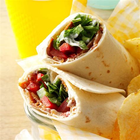 BLT Tortillas Recipe | Taste of Home