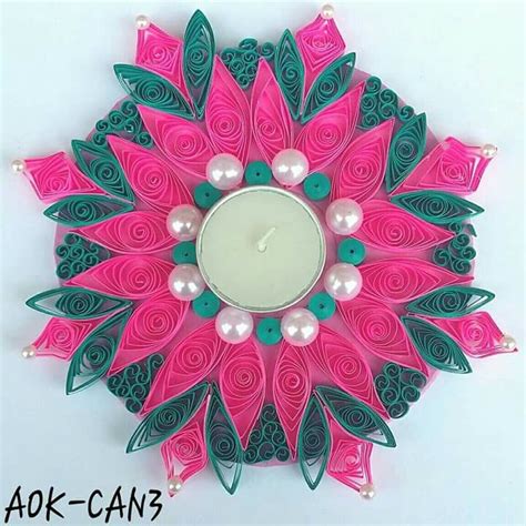 Quilling Candle Holder, Tealight Candle Holders, Sleeves Designs For Dresses, Sleeve Designs ...