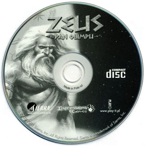 Zeus: Master of Olympus cover or packaging material - MobyGames