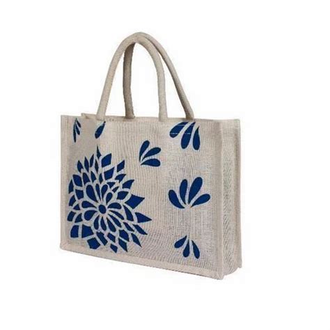 Printed Designer Jute Bags, Size: Standard, Rs 45 /piece | ID: 12373663091