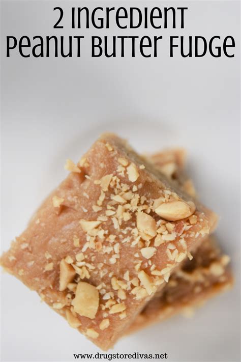 2 Ingredient Peanut Butter Fudge (with condensed milk) Recipe | Drugstore Divas