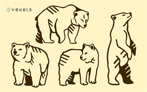 Bear Doodle Set | Doodles, Cute bears, Graphic image