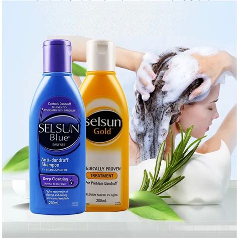 Original Australia Selsun Blue Dandruff Shampoo Medicated Treatment ...