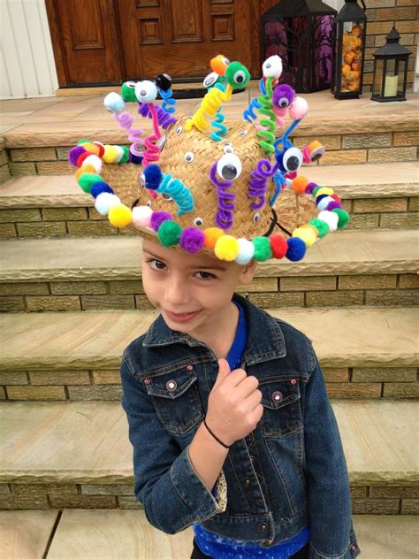 Sombreros divertidos para niños, Sombrero loco para niña, Gorros divertidos