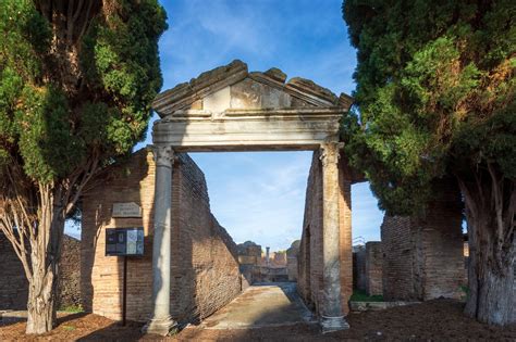 Ostia Antica, archaeological park - Ruins of Ostia Antica, large ...