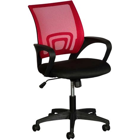 Red Mesh Office Chair | AFW.com