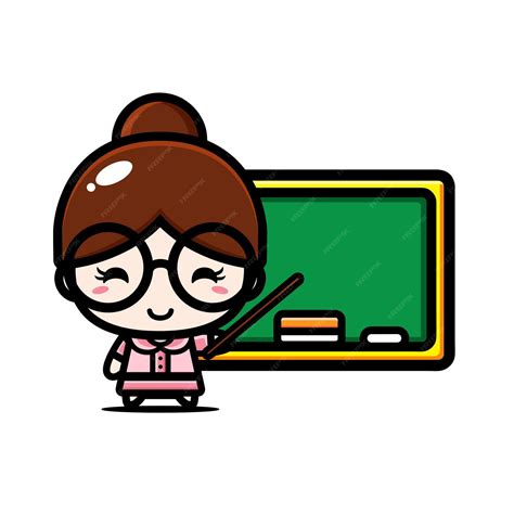 Premium Vector | Cute teacher design