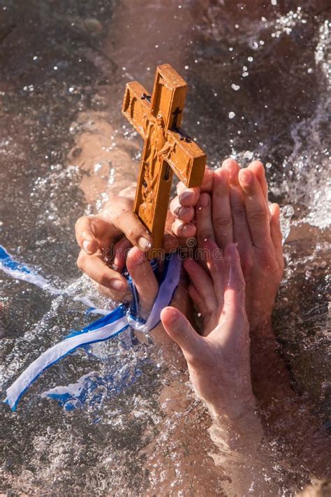 Water Ceremony Marking the Orthodox Epiphany Day, in Port of the Stock Photo - Image of crowd ...