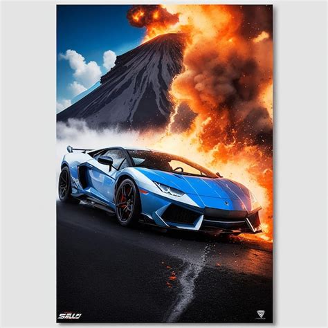 Premium Photo | Lamborghini Action shooting poster movie by Squa l92i at Generated by AI