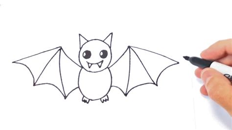 How to draw a Bat Step by Step | Bat Drawing Lesson