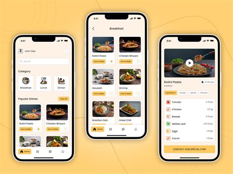 Food Recipe App UI Design by Darshan Sutaria on Dribbble