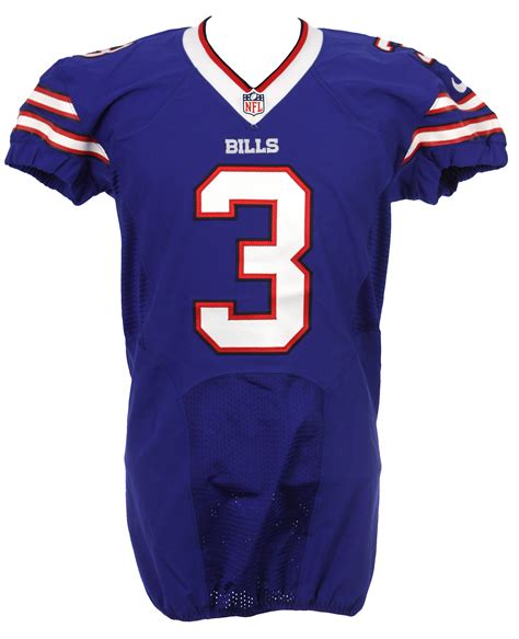 Lot Detail - 2013 EJ Manuel Buffalo Bills Signed Game Worn Home Jersey ...