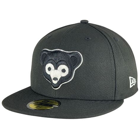 Chicago Cubs 1962 - 1971 Logo Black New Era 59FIFTY Fitted Hat - Clark ...