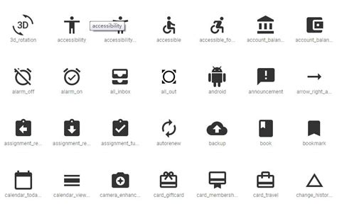 Material Icons React Native List